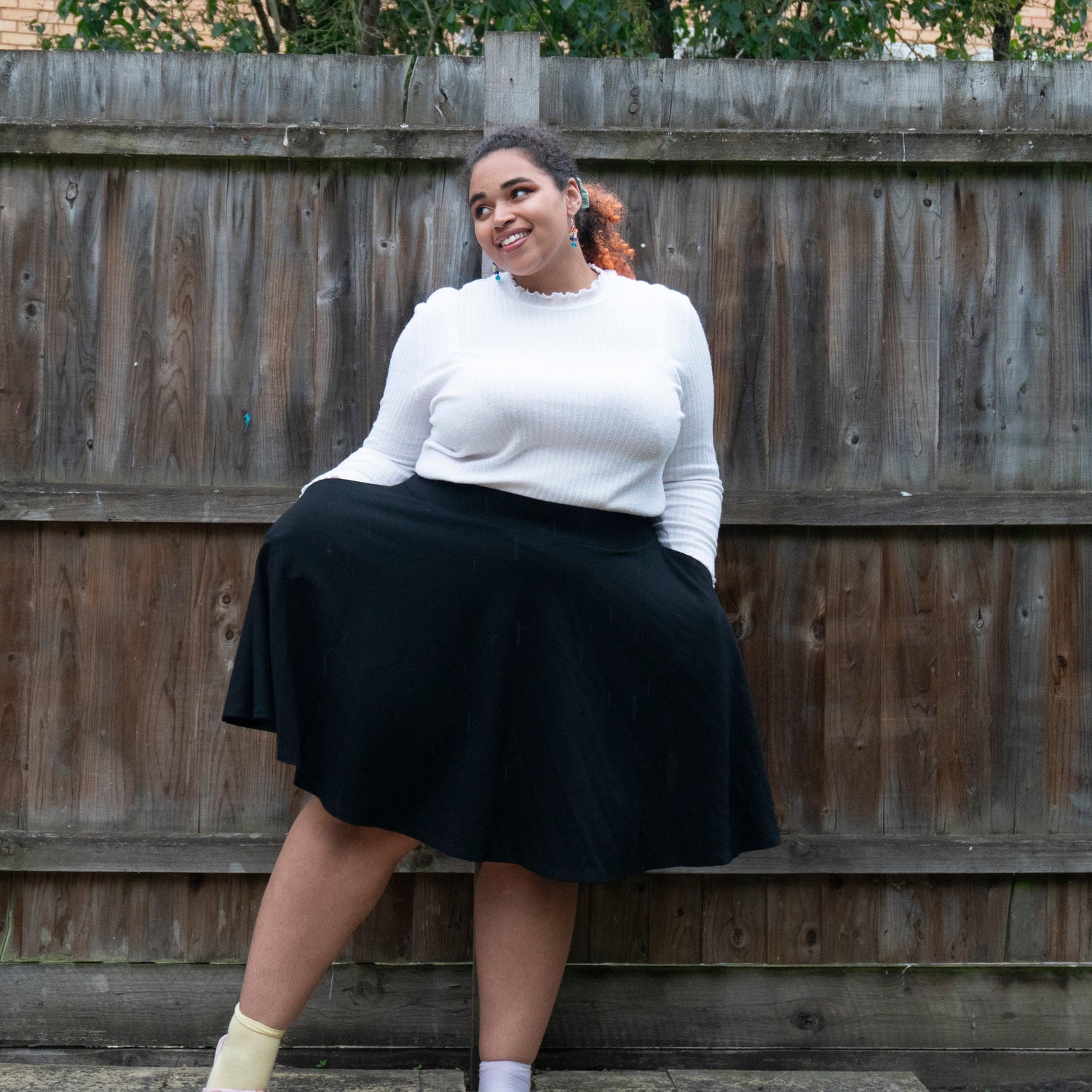 Flare Skirt - Oh My Gosh! - Black - Test UK